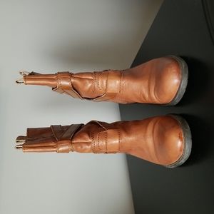 Tobacco mid calf Franco Sarto boots